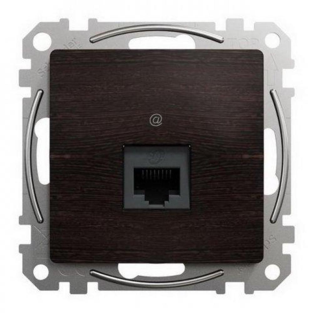 Розетка комп'ютерна 1-на UTP Cat5e Schneider Electric Sedna Design Венге SDD181451
